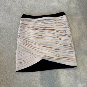 Jovani Beige Mini Skirt